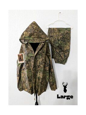 NWT Vintage REALTREE Stearns Dry Wear Camo Set Waterproof Outdoors Hunting Gear